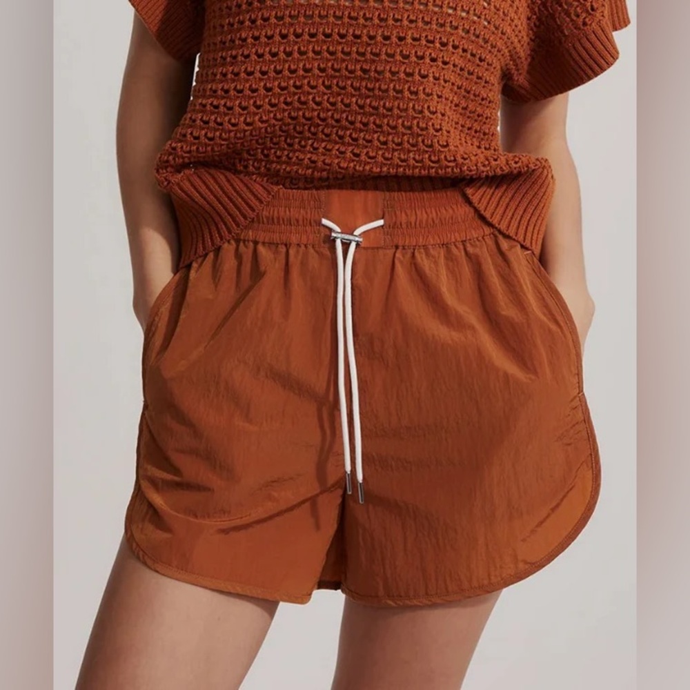 Varley Rust Athletic Shorts